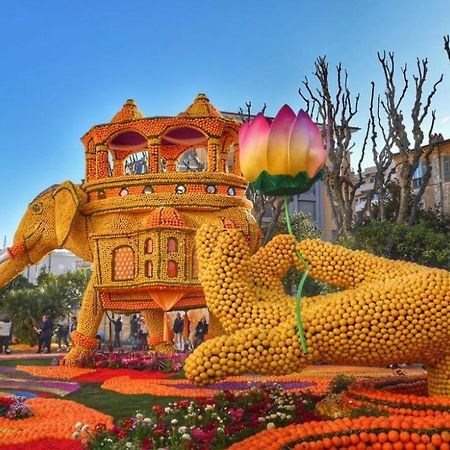 Menton Studio Face Au Jardin Bioves Fetes Des Citrons 3Min De La Mer Leilighet Eksteriør bilde